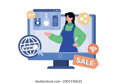 An Affiliate Marketer Promotes Products