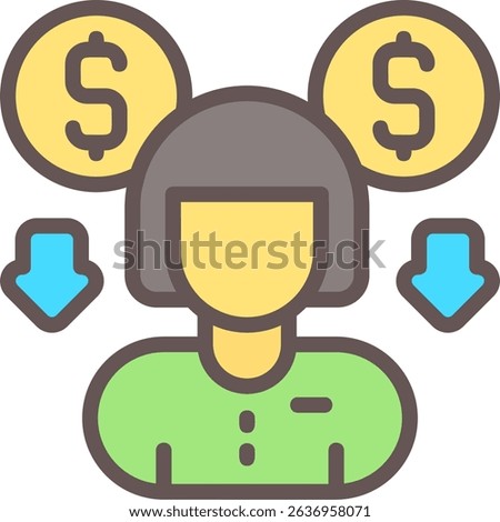 Affiliate Marketing Filled Style Icon Design