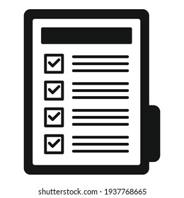Icono de carpeta de marketing de afiliados. Ilustración simple del icono vectorial de carpeta de marketing afiliado para el diseño web aislado en fondo blanco