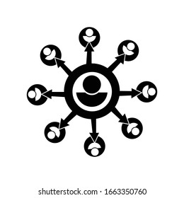 Affiliate marketing Icon. Editable Vector EPS.