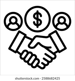 Affiliate Marketing Icon Element For Design