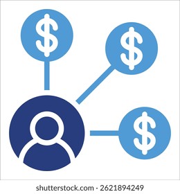 Affiliate Marketing Icon Element For Design