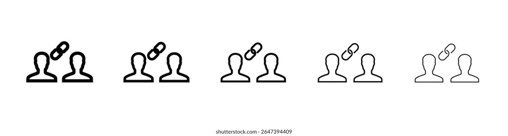 Affiliate marketing icon flat illustration set logo