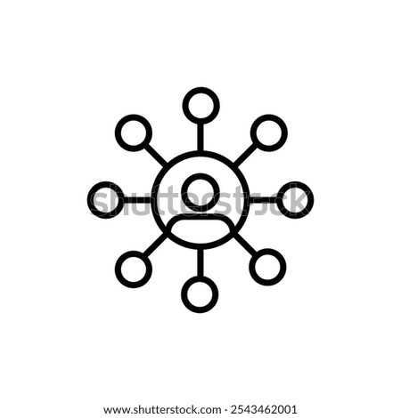 Affiliate marketing icon Outline vector for web ui