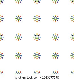 Affiliate marketing icon pattern seamless isolated on white background. Editable flat Affiliate marketing icon. Affiliate marketing icon pattern for web and mobile.