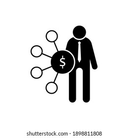 Affiliate Marketing Icon. Referral Symbol - Vector, Sign for Design, Presentation, Website or Apps Elements.