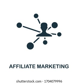Affiliate Marketing icon. Simple element from affiliate marketing collection. Filled Affiliate Marketing icon for templates, infographics and more.