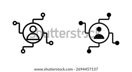 Affiliate marketing icon Simple vector illustration for graphic and web design.