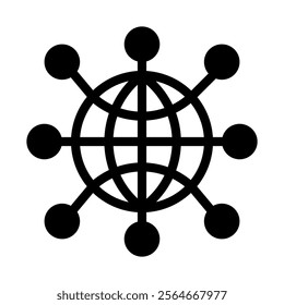Affiliate marketing icon solid style transparent