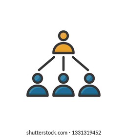 affiliate marketing icon vector design filled outline style