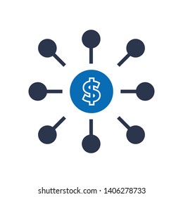 Affiliate Marketing Icon vector on white background 