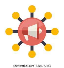 Affiliate Marketing isolated flat color icon