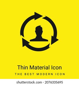 Affiliate Marketing minimal bright yellow material icon
