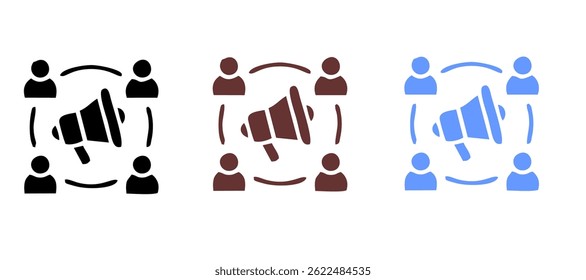 Affiliate Marketing solid icons collection.Containing Marketing, SEO, Success, Management, Business, Customer, Social Media