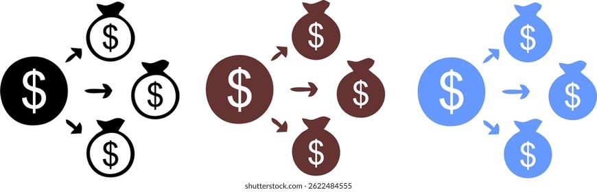 Affiliate Marketing solid icons collection.Containing Marketing, SEO, Success, Management, Business, Customer, Social Media
