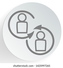 Affiliate program icon. Vector illustration. 
