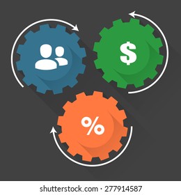 Affiliate program. Vector illustration concept.