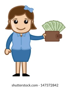 Affiliate System - Easy Way to Earn Cash - Business Cartoon Vectors