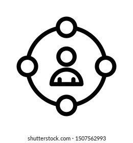 affiliate thin line vector icon