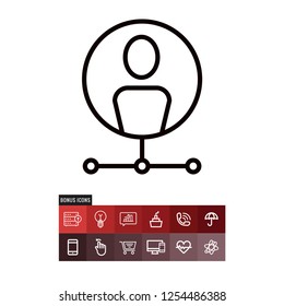 Affiliate vector icon