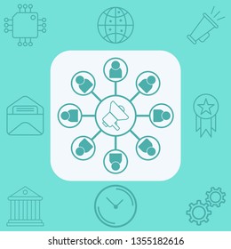 Affiliate vector icon sign symbol
