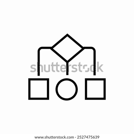 affinity diagram icon sign vector