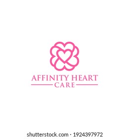 Affinity Heart Care Logo Design Vector