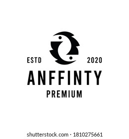 Affinity Premium Vector Logo Illustration Connection Design