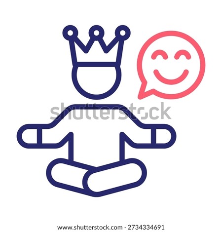 Affirmation Icon Line Color Style Vector Illustration