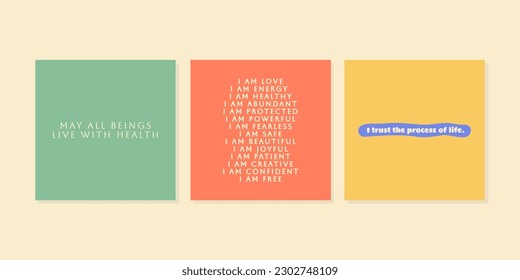 Affirmation Posters. Positive inspirational quote. Affirmation on a pastel green background. Lettering wall art.