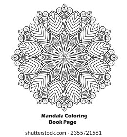 affirmations for paper cutting and Coloring Book mandala design