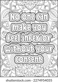  Affirmative quotes coloring page. Positive quotes coloring page. motivational quotes coloring pages design .inspirational words coloring book pages design. Motivational swear word. motivational