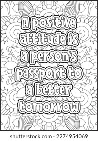  Affirmative quotes coloring page. Positive quotes coloring page. motivational quotes coloring pages design .inspirational words coloring book pages design. Motivational swear word. motivational