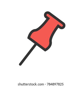 Affixing pin Icon