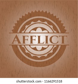 Afflict wooden emblem