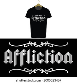 Affliction T Shirt design Vector