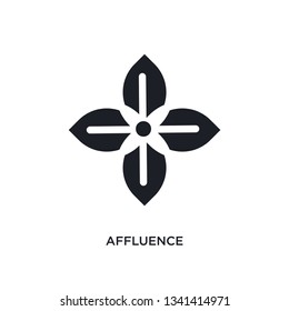affluence isolated icon. simple element illustration from zodiac concept icons. affluence editable logo sign symbol design on white background. can be use for web and mobile