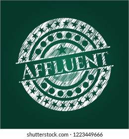 Affluent chalkboard emblem