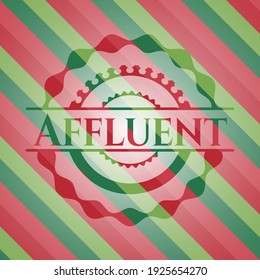 Affluent christmas emblem background. Vector Illustration. Detailed. 