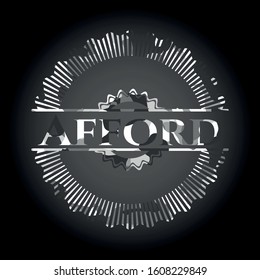 Afford on grey camouflage pattern