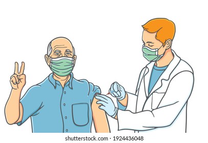 Affordability privilege or priority to access Coronavirus vaccine and vaccination during coronavirus pandemic Concept. Illustration, shape, line, art, graphic in vector isolated on background.