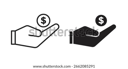 Affordable icon set, line and black glyph style for food app website.