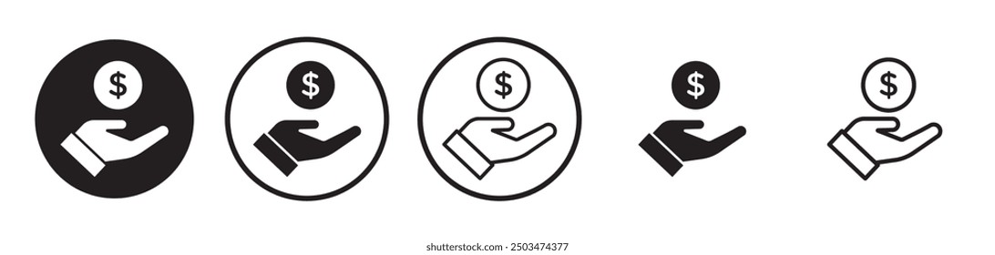 Affordable line icon vector set.