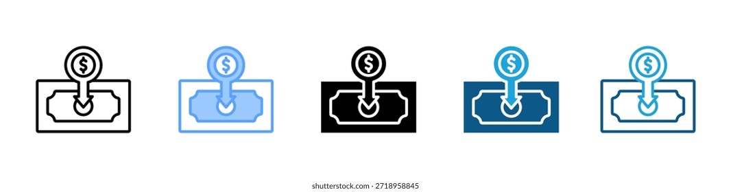 Conjunto de iconos de compras Accesibles colección de estilo múltiple