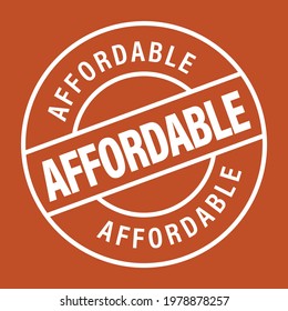 affordable vector icon, white in color