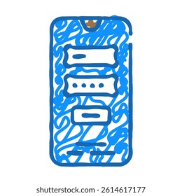 affordance ux ui design doodle icon sketch vector. affordance ux ui design sign. isolated symbol illustration
