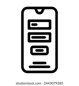 vector de línea de diseño de ux ui de fordance. símbolo de diseño de ux ui de fordance. símbolo de contorno aislado ilustración negra