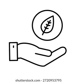 Ilustración vectorial de iconos de contorno de forestación