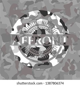 Affront on grey camouflage pattern