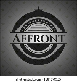 Affront realistic black emblem